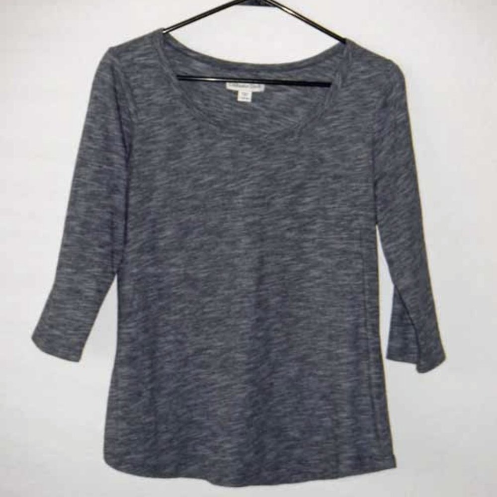 Coldwater Creek Navy 3/4 SleeveTee - M